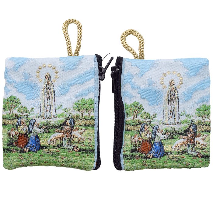 B11.26 意大利念珠包-法蒂玛圣母 - 6.6x7.2 cm Catholic religious art