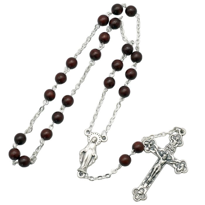 美德念珠-紫檀6mm珠 Catholic religious art