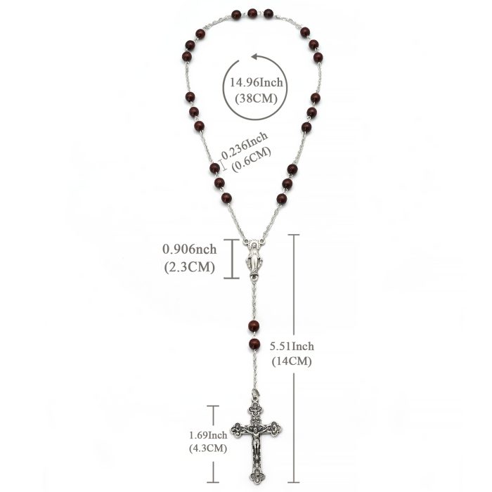 美德念珠-紫檀6mm珠 Catholic religious art