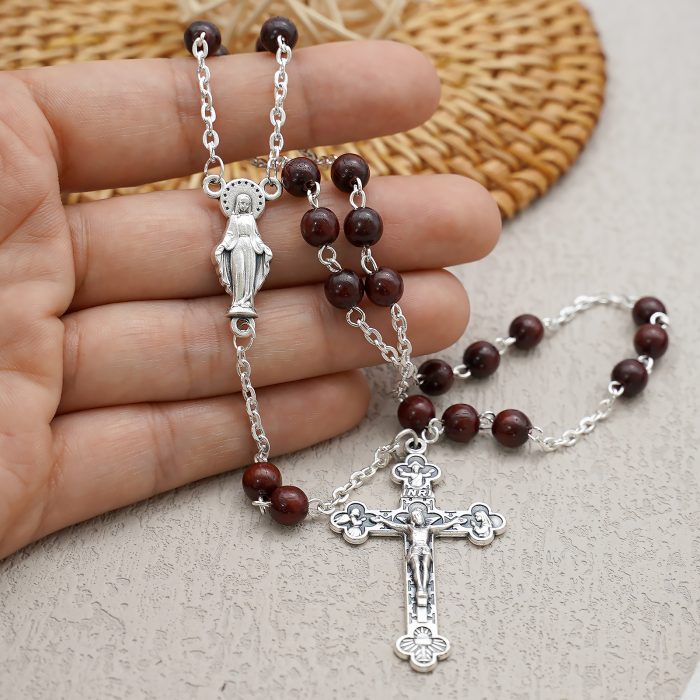 美德念珠-紫檀6mm珠 Catholic religious art