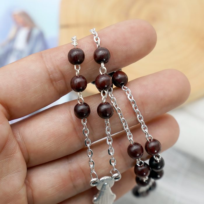 美德念珠-紫檀6mm珠 Catholic religious art