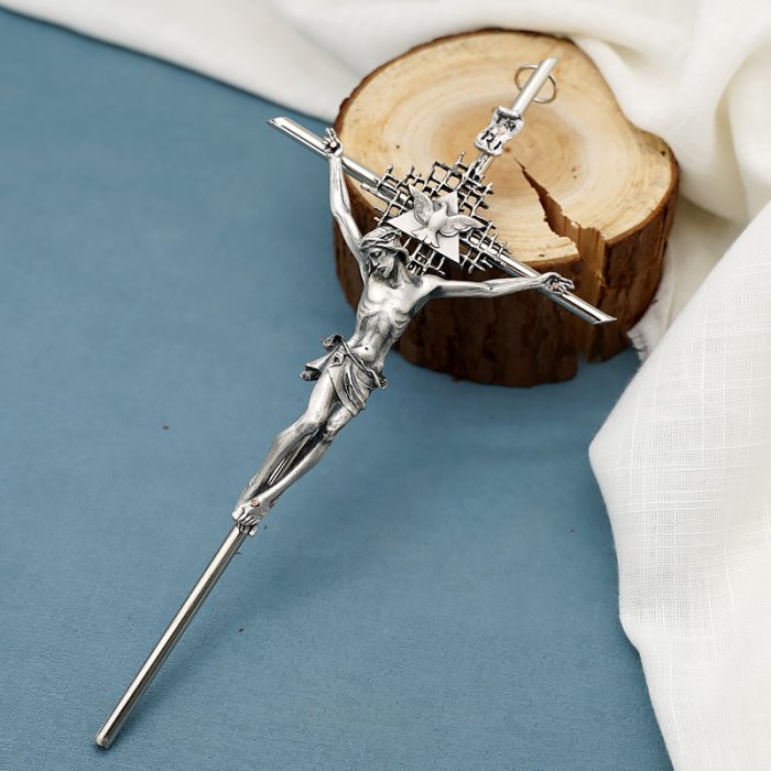 十字架-金属挂件-27.5x12.3cm Catholic religious art