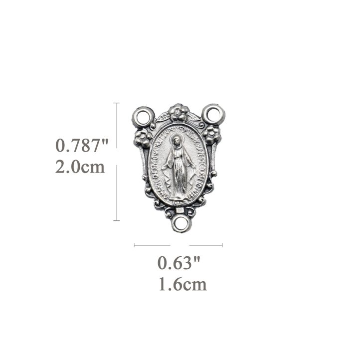 DIY三通-无染原罪-锌合金-2cm Catholic religious art