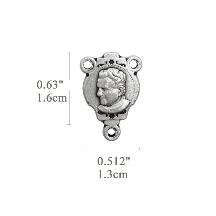 DIY三通-鲍思高神父-锌合金-1.6cm Catholic religious art