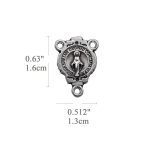 DIY三通-圣母显灵-椭圆异形设计-锌合金-1.6cm - 图片 2