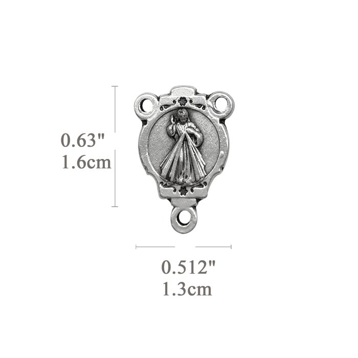 DIY三通-上主慈悲-锌合金-1.6cm Catholic religious art