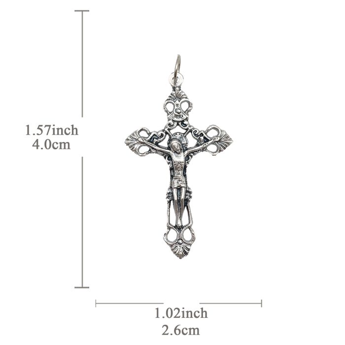 DIY十字架-圣尸-锌合金-4cm Catholic religious art