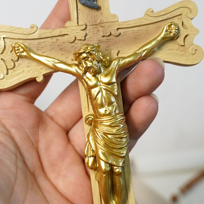 树脂十字架挂件手持-18x10.3cm Catholic religious art