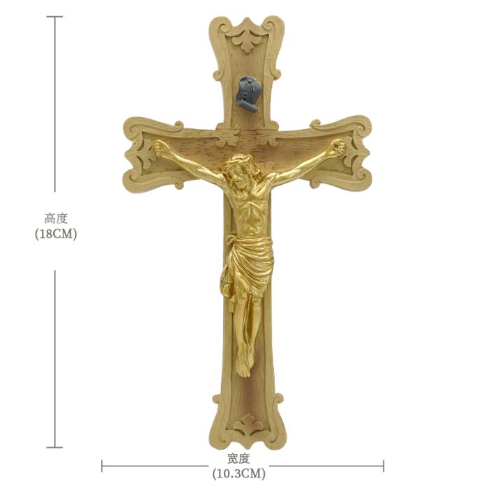 树脂十字架挂件手持-18x10.3cm Catholic religious art