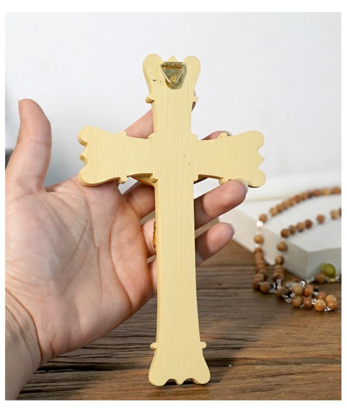 树脂十字架挂件手持-18x10.3cm Catholic religious art