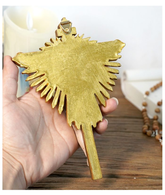 树脂十字架挂件手持-18x12.6cm Catholic religious art