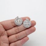 DIY小吊牌-圣本笃-锌合金-1.8/1.4/0.9cm - 图片 4