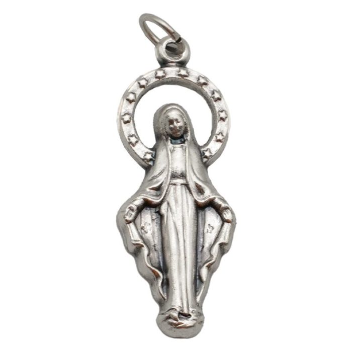 DIY小吊牌-显灵圣母-锌合金-3.3cm Catholic religious art