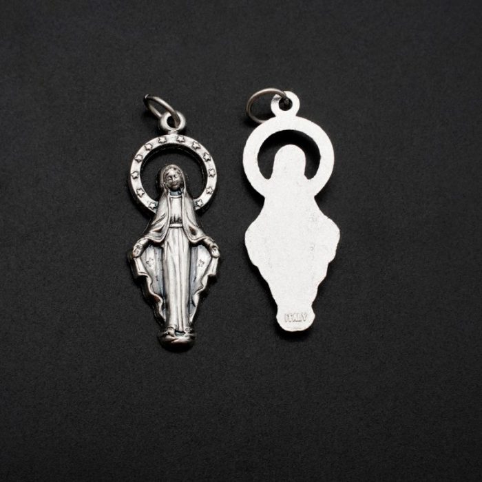DIY小吊牌-显灵圣母-锌合金-3.3cm Catholic religious art