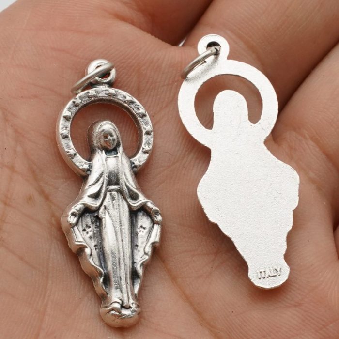 DIY小吊牌-显灵圣母-锌合金-3.3cm Catholic religious art