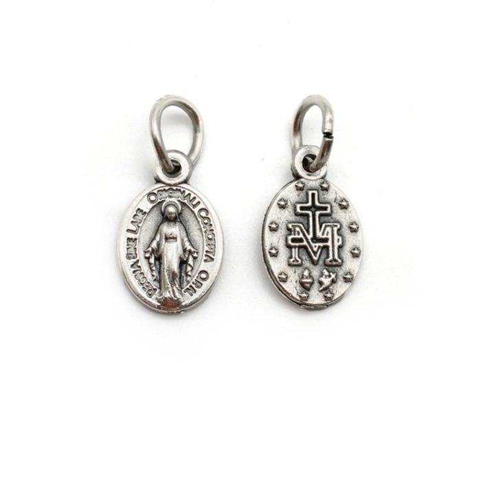 OV10MA+AN DIY小吊牌-显灵圣母-锌合金-1.2cm Catholic religious art