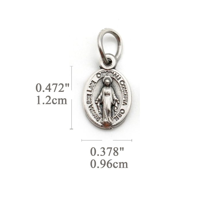 DIY小吊牌-显灵圣母-锌合金-1.2cm Catholic religious art