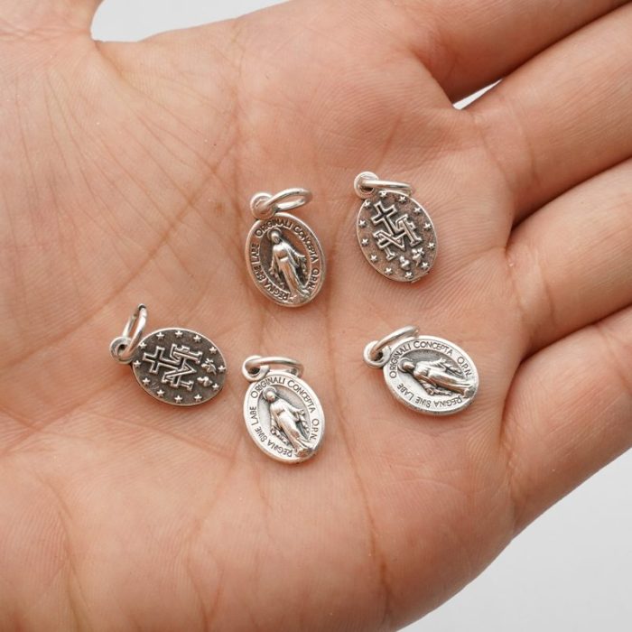 DIY小吊牌-显灵圣母-锌合金-1.2cm Catholic religious art