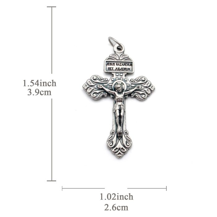 DIY十字架-宽恕-锌合金-3.9cm Catholic religious art