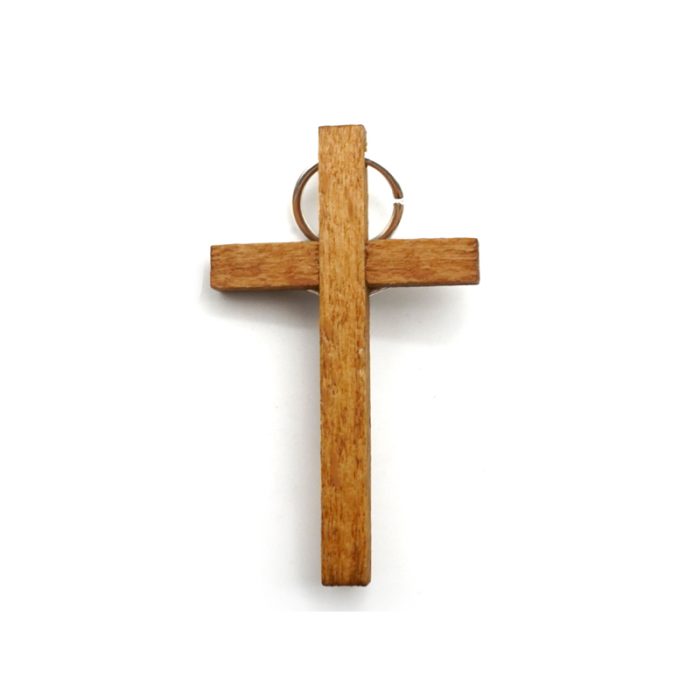 DIY十字架-胡桃木+银色合金圣尸-4.5x2.6cm Catholic religious art