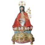 彩绘木雕-奇迹圣基督（Lord Holy Christ of Miracles）-多尺寸