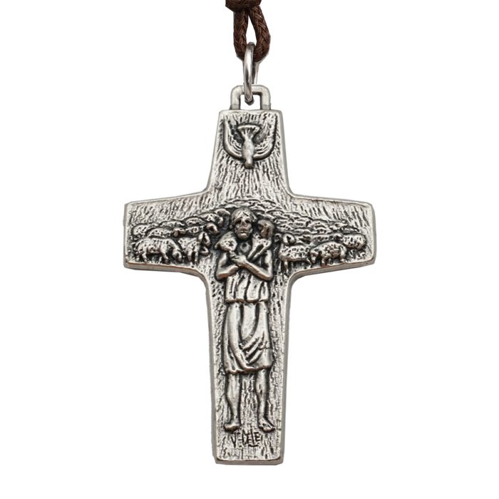 十字架-耶稣善牧-教宗方济各同款-7cm Catholic religious art