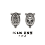 DIY三通-圣母显灵-锌合金-2.1cm