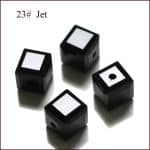 DIY珠子-水晶方块30切面-23黑色