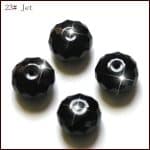 DIY珠子-算盘珠48面-23黑色
