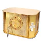 带展示窗的桌上圣体龛 - 32 x 21厘米，高23厘米