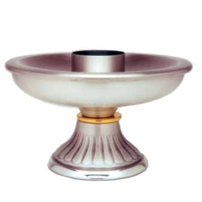 金属烛台，14.5 x 8.5厘米