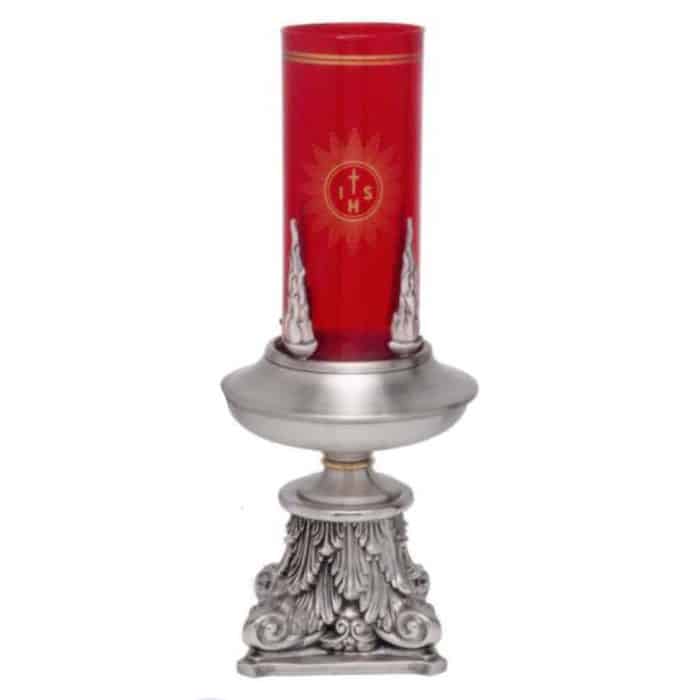 桌面灯/祭台烛台，14.5 x 14.5 x 高18厘米