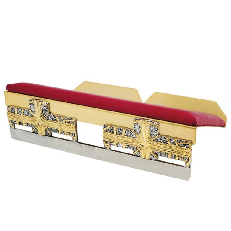 双色十字架祭台经架 - 38 x 25厘米