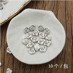DIY珠子-显灵-锌合金-镀银-8mm-10颗/包