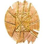 24K金色黄铜铸造圣体龛，门尺寸25x35厘米，内盒30x35x35厘米，放射线65x80厘米