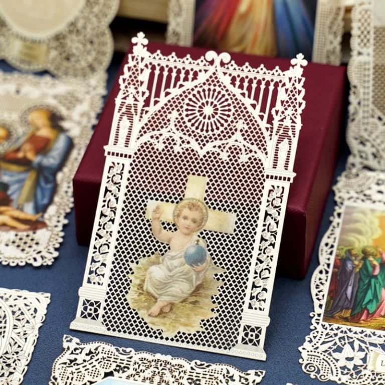 蕾丝卡片-全能者基督圣婴 (Christ the Almighty Infant)-7x11cm