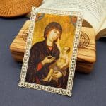 圣母抱耶稣 (Madonna with Child)-7x11cm