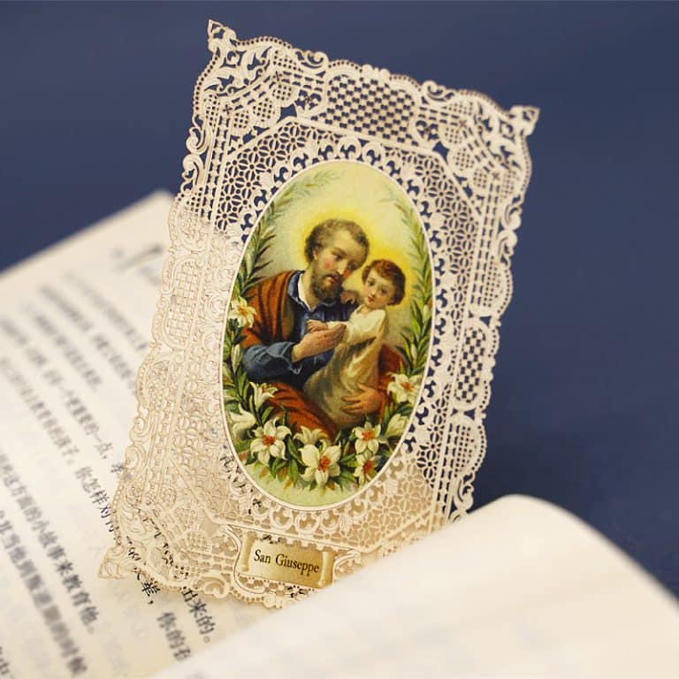 蕾丝卡片-圣若瑟 (Saint Joseph)-7x11cm