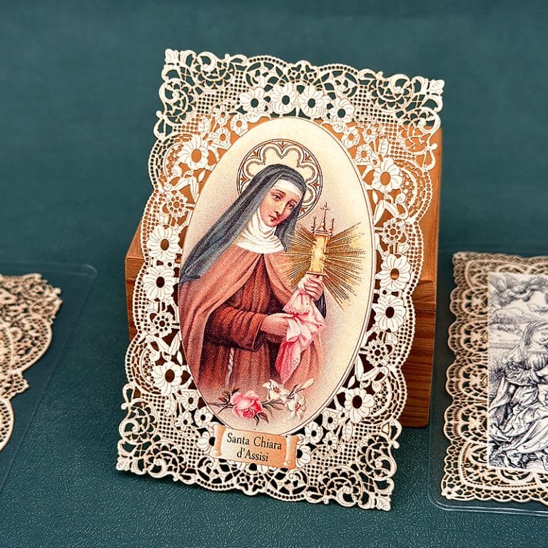 亚西西的圣加辣 (Saint Clare of Assisi)-7x11cm