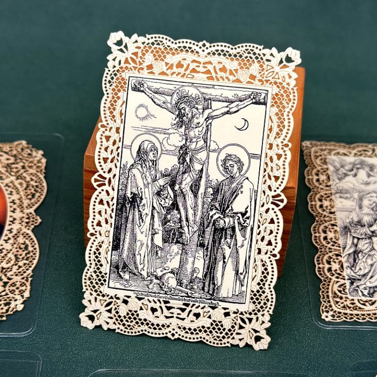 十字架（阿尔布雷希特·丢勒） (Crucifixion - Albrecht Dürer)-7x11cm