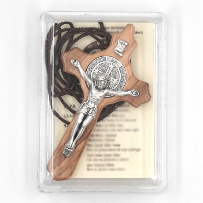 十字架-圣本笃-锌合金-金色珐琅-7.5x4.5cm - 图片 5