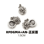 DIY小吊牌-瓜达卢佩+上主慈悲-锌合金-可以开合-1.5cm