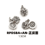 DIY小吊牌-圣本笃-锌合金-可以开合-1.5cm