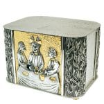 厄玛乌晚餐主题桌上圣体龛 - 27 x 18厘米，高19厘米