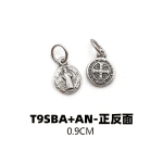 DIY小吊牌-圣本笃-锌合金-0.9cm