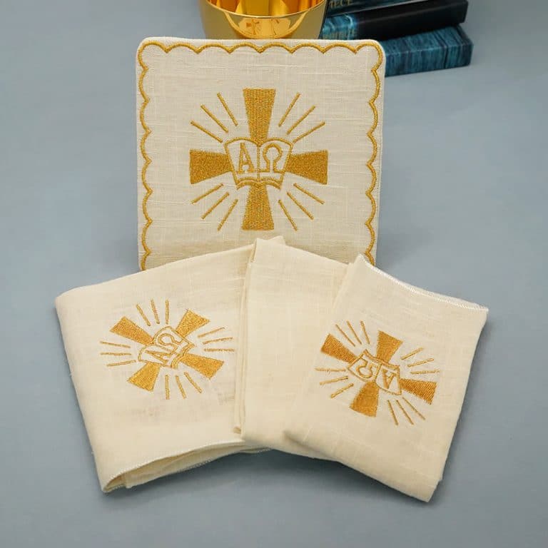 祭台用九折布套装 - AΩ款符号