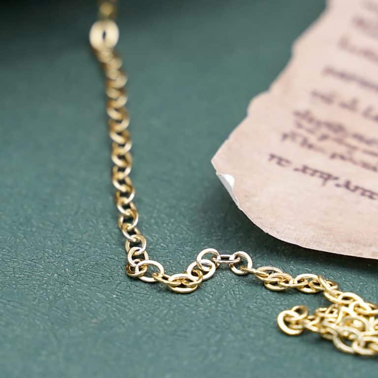 金色O字链 铜金色  3x4.2mm
