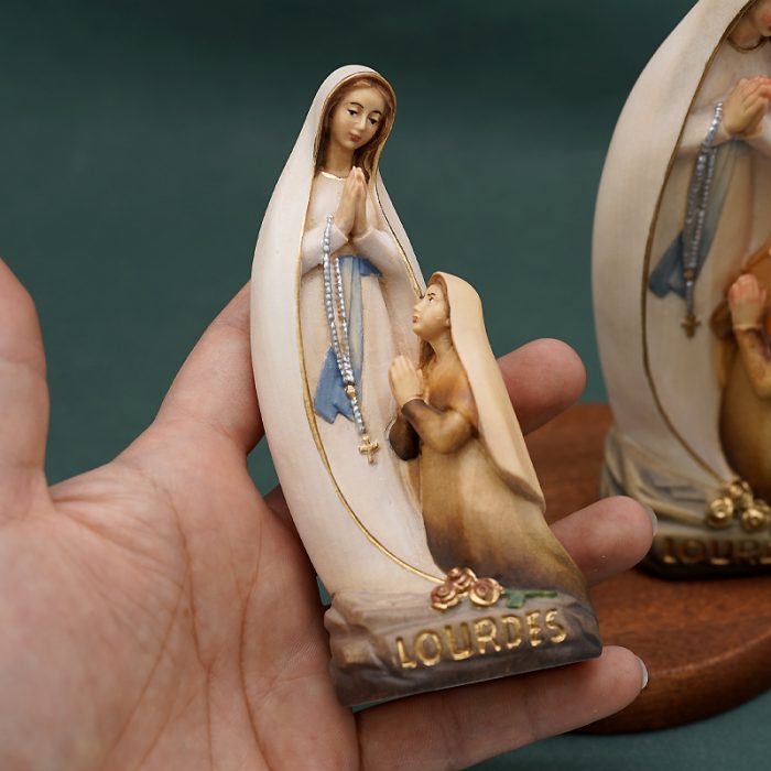 【现货】露德圣母和伯尔纳德现代版 Catholic religious art