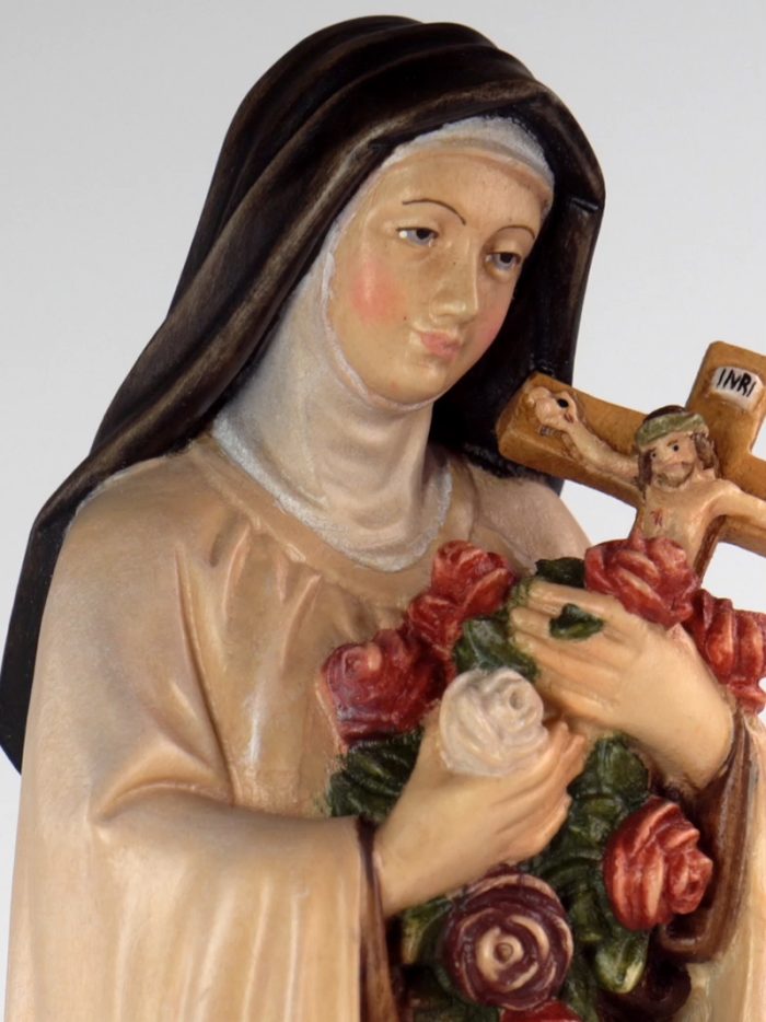 【现货】木雕-小德兰-彩色 Catholic religious art