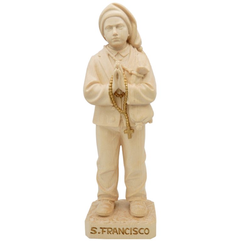 阿尔卑斯木雕-法蒂玛小牧童-方济各（Francisco of Fatima）-原色-多尺寸